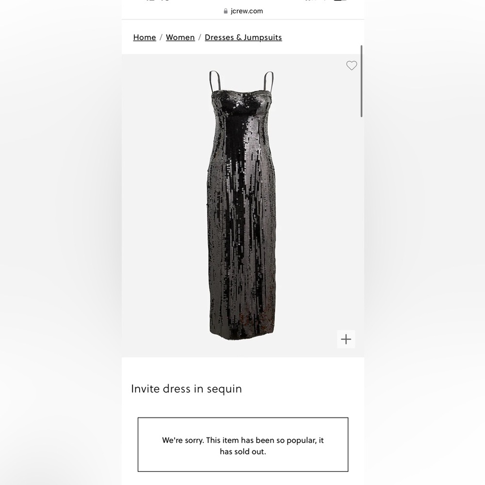 J. Crew Black Sequin Maxi Dress